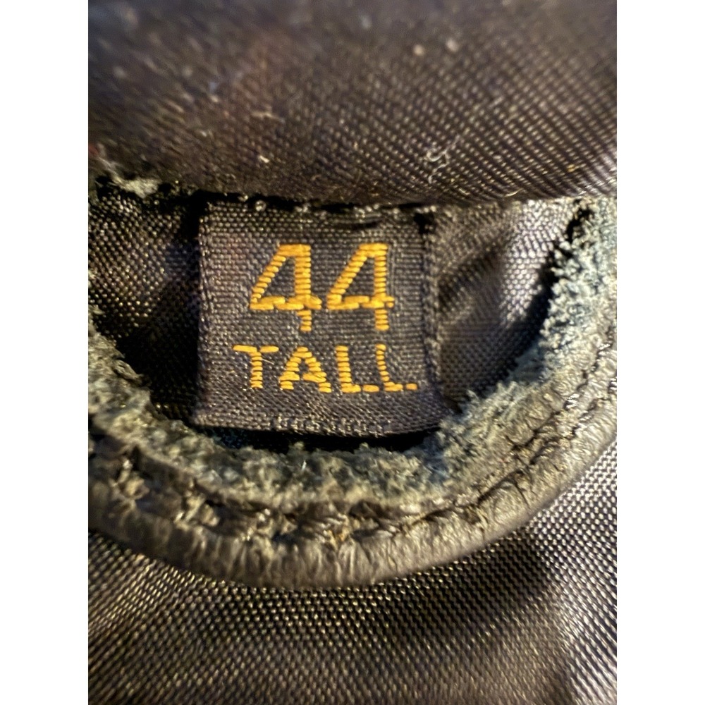 Vintage Hein Gericke Leather Motorcycle Jacket Padded Yellow Black Mens 48 Tall - Picture 13 of 16